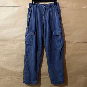 Women's Blue Cargo Pants